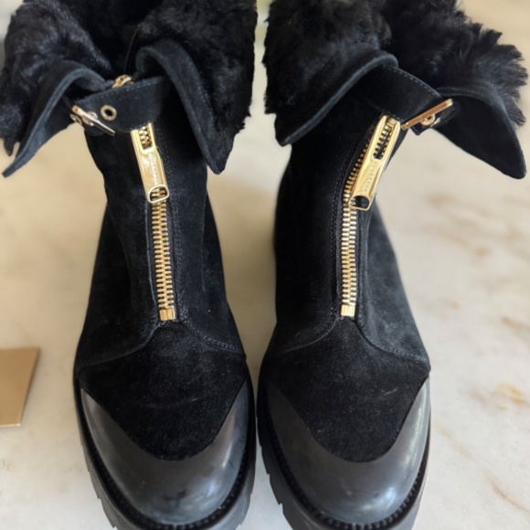 Burberry Quinsy Black Eomen's 8.5 38.5 Suede, leather, Boots - Picture 5 of 16